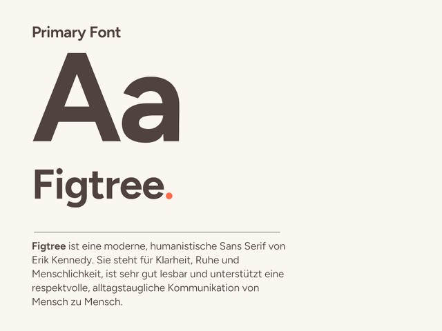 Typography — Figtree humanistic sans-serif