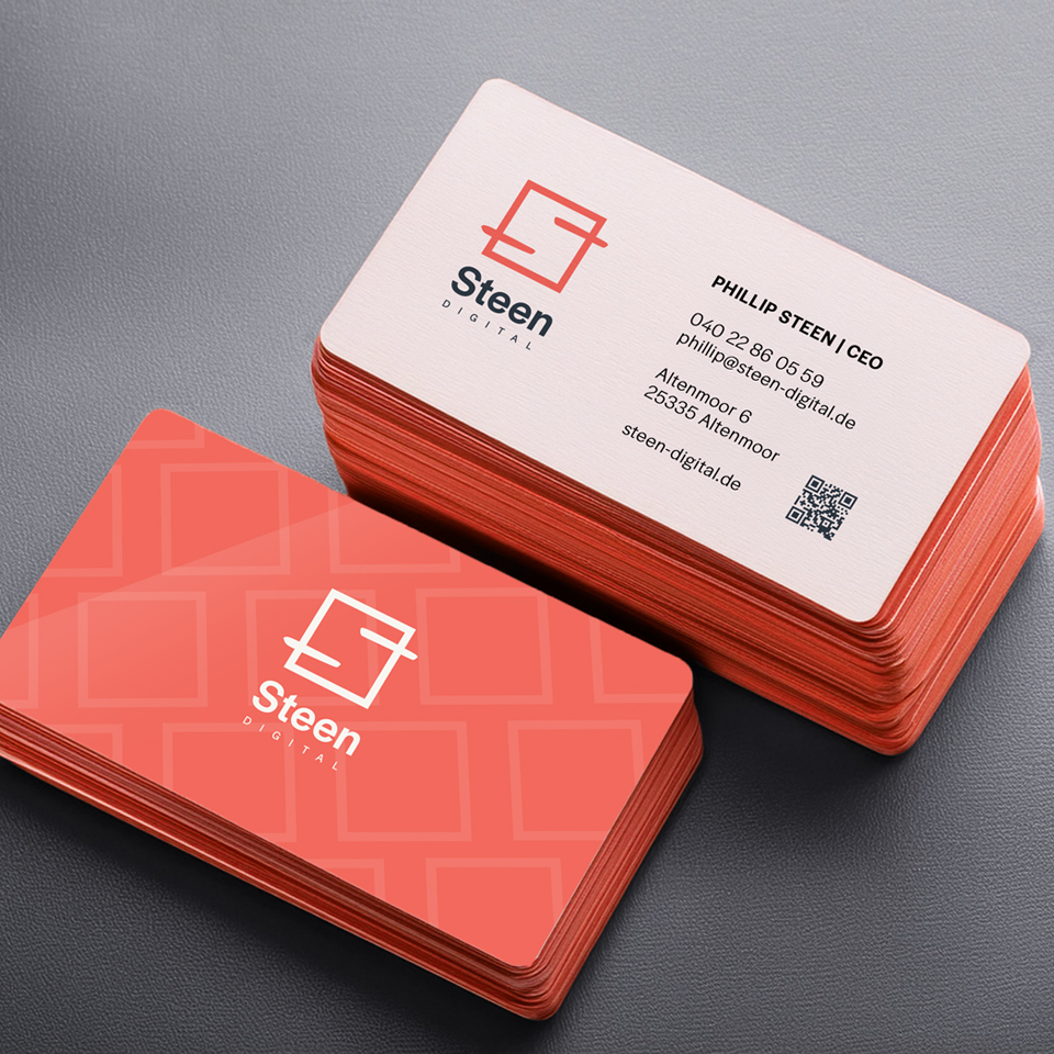 Steen Digital business card design