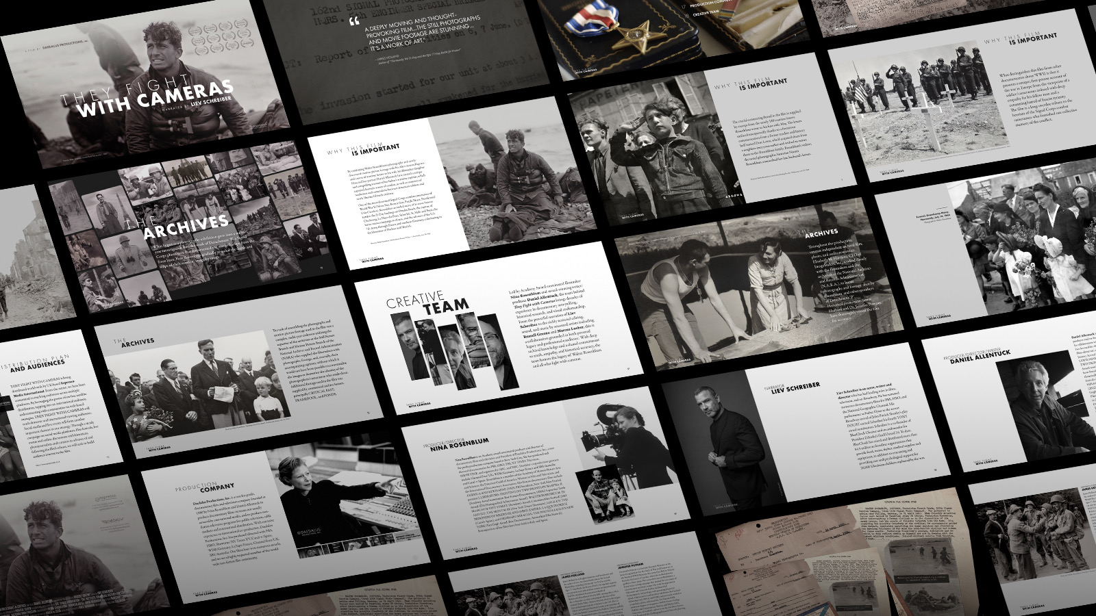 Film deck — presentation design for festival submissions and distribution